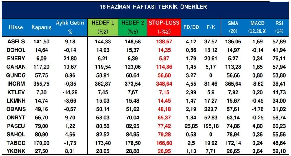 A1 Capital Hisse Önerisi - 16.06.2025